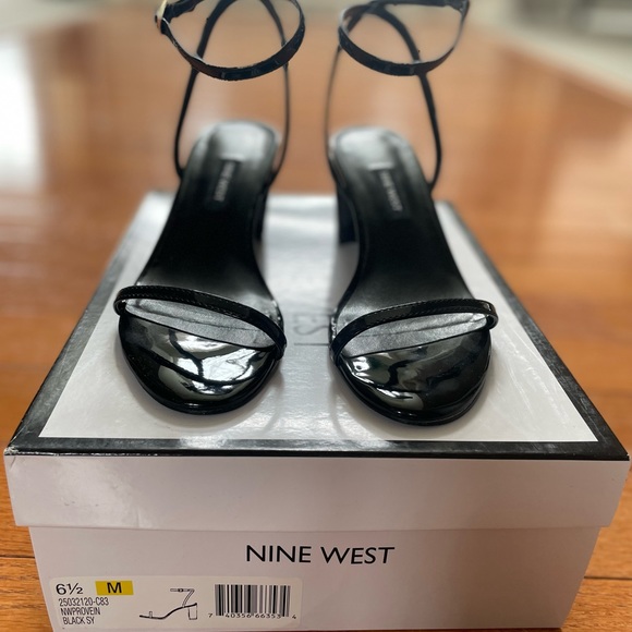Nine West Provein Block Heel Dress Sandals in Black- Size: 6.5 - Picture 5 of 11